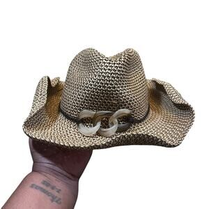 WALLAROO WOMEN'S SIERRA SUN HAT PAPER BRAID COWBOY HAT UPF50+, BROWN COMBO